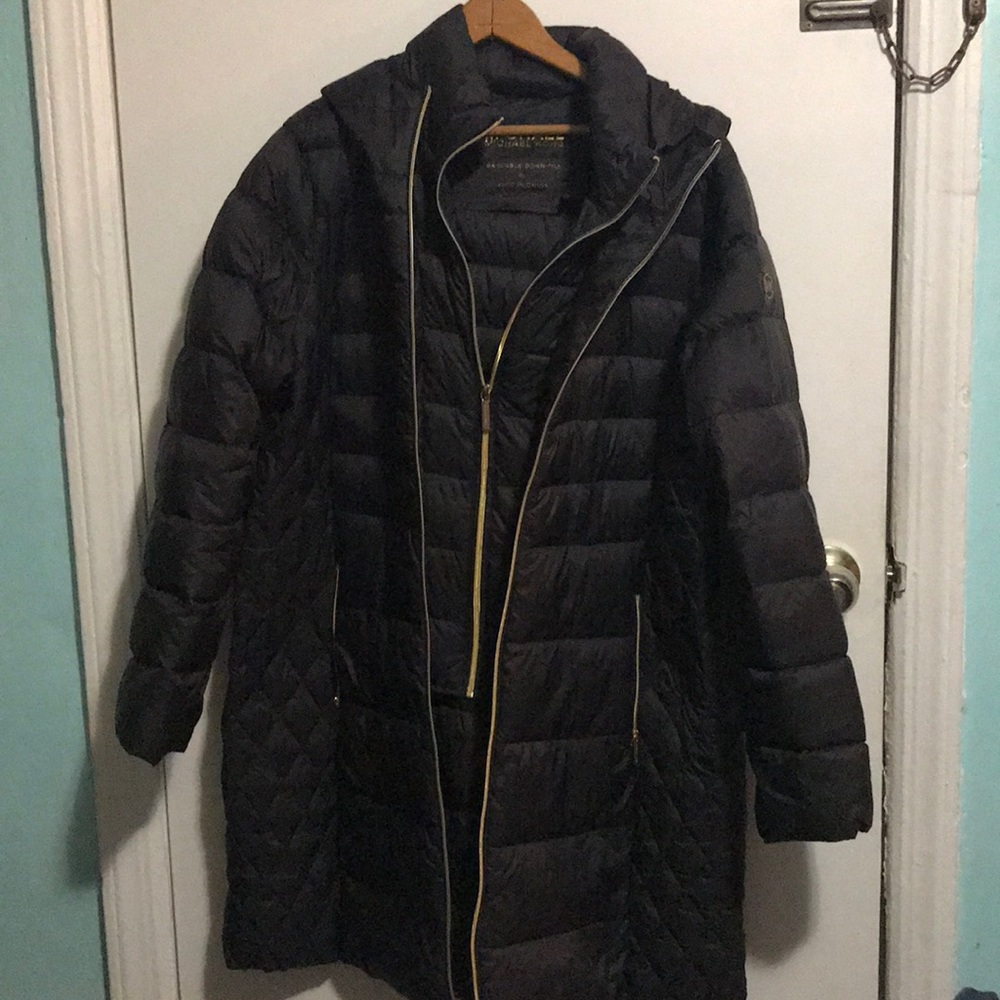 Micheal Kors Parka, hooded, down-filled.